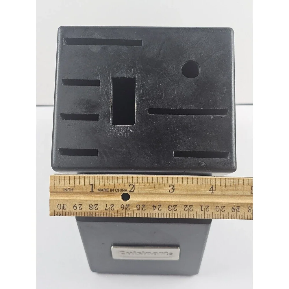 Cuisinart 14 Slot Wood Knife Block Storage Holder Kitchen Organizer Black